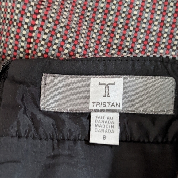TRISTAN boucle tweed mini skirt size 8 T3 - Picture 4 of 8